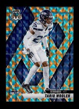 TARIQ WOOLEN 2025 PANINI MOSAIC #116 BLUE FLUORESCENT PRIZM #12/15 (RARE) BG1245