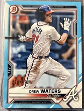 2021 Bowman - Prospects Drew Waters #BP-81 Sky Blue Border /499 (RC)