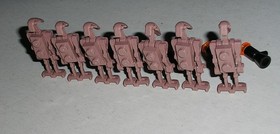 Lego Star Wars 4478 GEONOSIAN BATTLE DROID Sand Red Minifigure Lot of 7 *Minty*