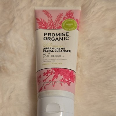 Promise Organic Ultra Moisturizing Argan Cream Facial Cleanser Aloe 6 fl oz