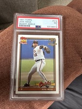 1991 TOPPS DESERT SHIELD #512 JOSE MESA PSA 7 ORIOLES