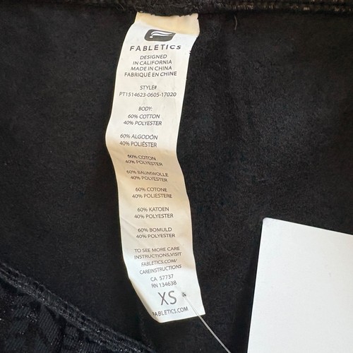 NUEVO Pantalón deportivo Fabletics XS 4 Kimberley III negro con cordón para mujer - Imagen 5 de 6