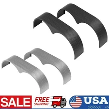 2PCS Tandem Double Axle Trailer Fenders 66" x 20" x 9.1" For 13" 14" 15" Tires