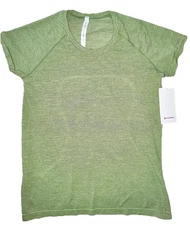 NWT💚LULULEMON💚SIZE 18💚SWIFTLY TECH 2.0 SHORT SLEEVE💚WAFZ/LIME & BLACK💚$68