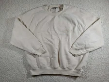 Essentials Fear Of God Men's L Cream White Crewneck Pullover Sweatshirt