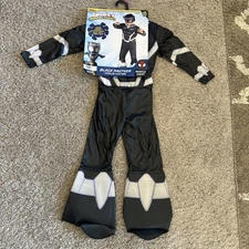 NWT Spidey & His Amazing Friends BLACK PANTHER  Costume Muscle Chest Size 3T-4T