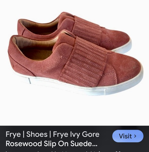 Frye Ivy Gore Rosewood Slipper Wildleder Slipper Schuhe Damengröße 8 - Bild 1 von 13