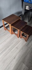 Midcentury Nest Of Tables 3 Side Tables Teak Vintage Furniture 1970