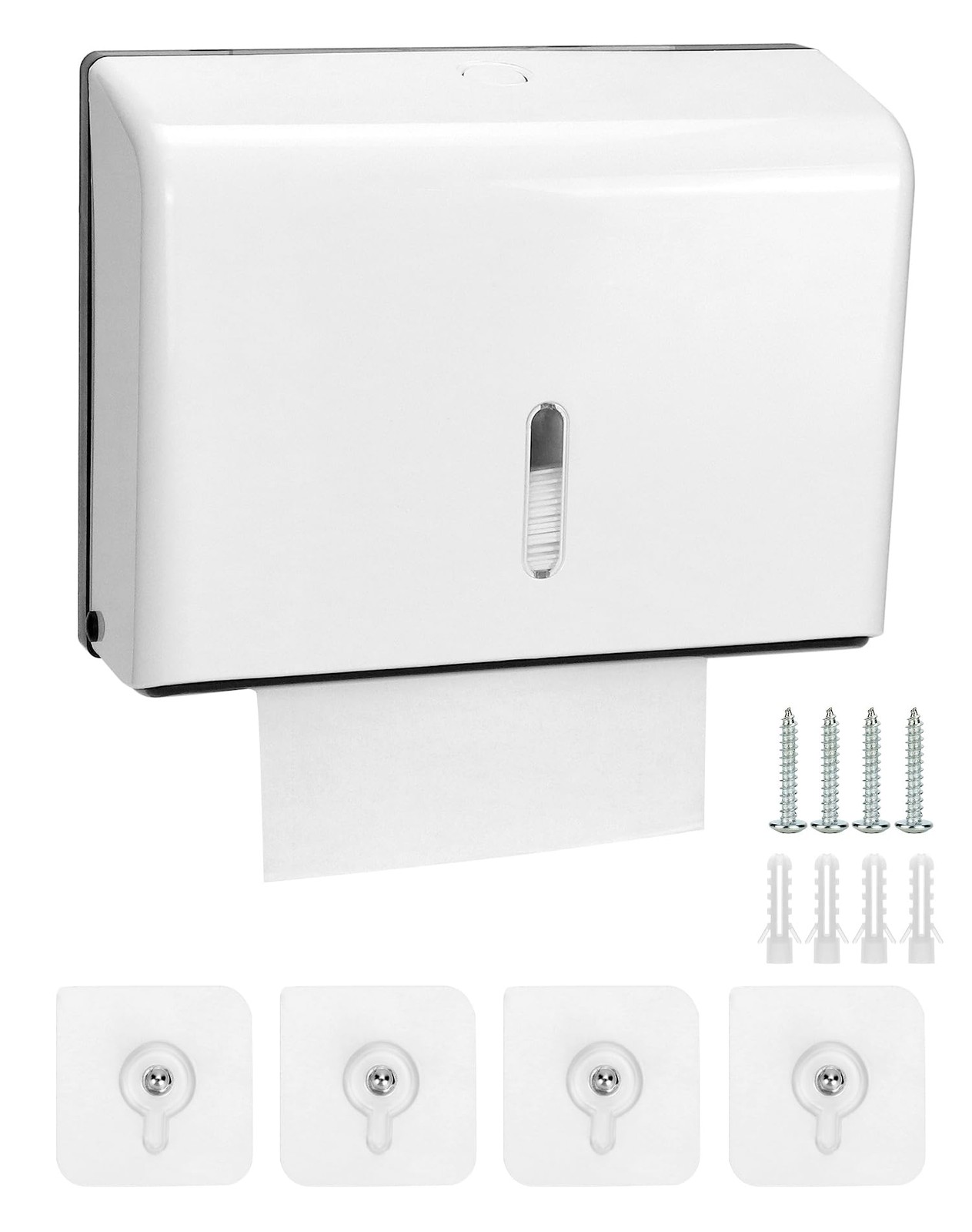 Distributeur essuie-mains design noir mat en inox brossé