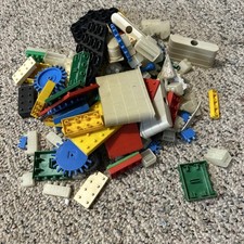 Vintage American Bricks Plastic Building Blocks Toys lots of pieces AS IS