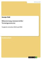 Bilanzierung Immaterieller VermöGenswerte Vergleich Zwischen Hgb Und Ifrs Feld