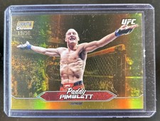 2025 Topps UFC Stadium Club Paddy Pimblett Chrome Gold Refractor #/50