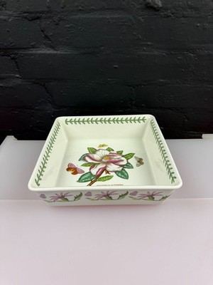 Portmeirion Der Botanische Garten Magnolie groß 25 cm x 6,5 cm eckig Auflaufform