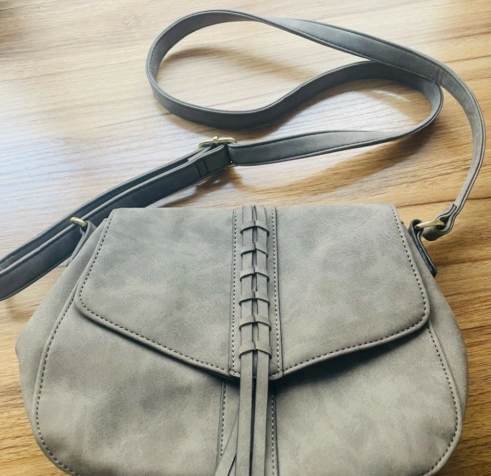 A.n.a brown crossbody bag multiple compartments and zippers Messenger  - Image 4 of 4