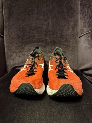 Asics Magic Speed Running Shoes Sneakers Orange White Black  display picture 1