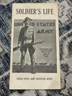 WW2 WWII Military US Army 1940s Soldier's Life Recruiting Office Pamphlet