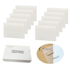 Transparent Sticky Notes 500 Sheets, 1.5 x 2 in Clear Sticky Notes, See Throu...