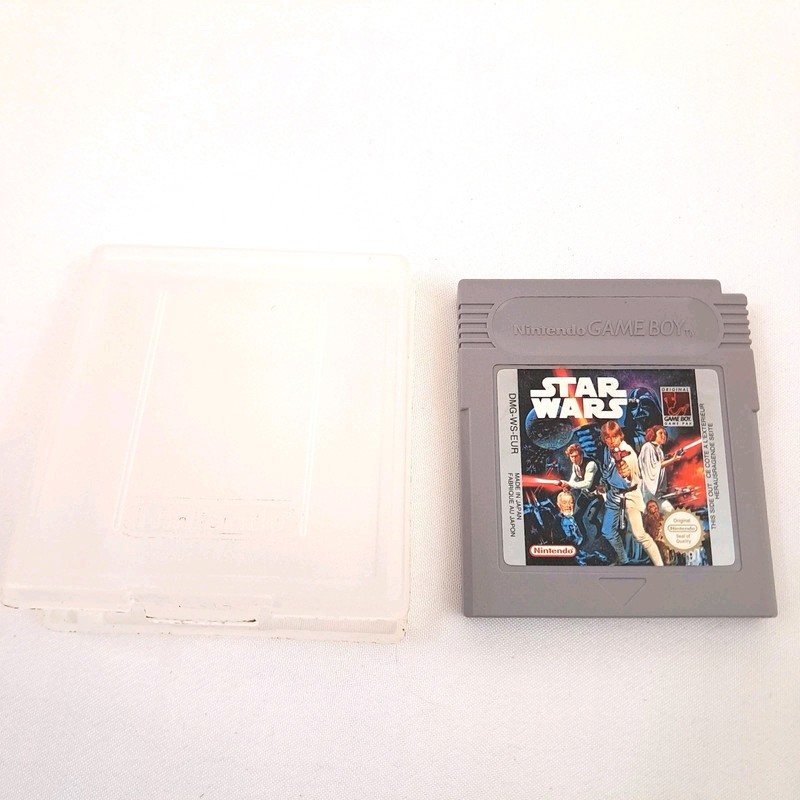 Star Wars Nintendo Game Boy Game Cartridge & Hard Case UK / PAL Version