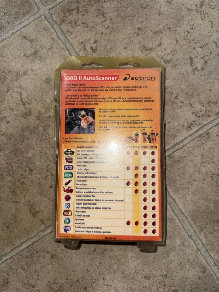 Actron CP9135 OBD II AutoScanner сканер кода диагностический считыватель - Изображение 3 из 3