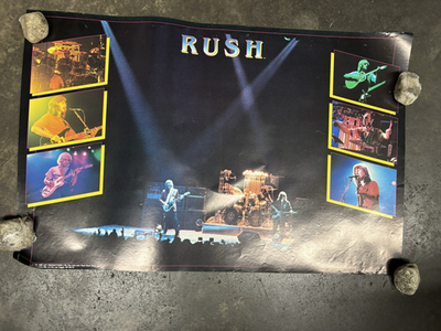 RUSH collage 1982 Canadian Rock Poster Vintage C2892 | eBay