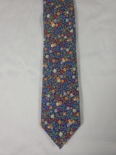 Goodfellow Co Men's Floral Pattern Navy Tie Workwear Business Office Slim