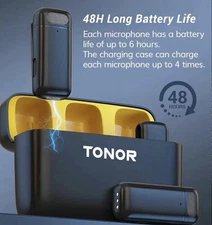 TONOR Wireless Lavalier Microphone.