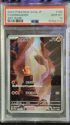 Pokemon PSA 10 Charmander 169 151 sv2a Japanese