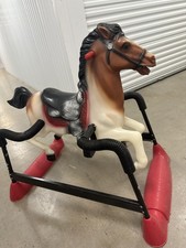 Vintage Hedstrom Spring Rocking Horse Toy Made In USA Springs Nice!