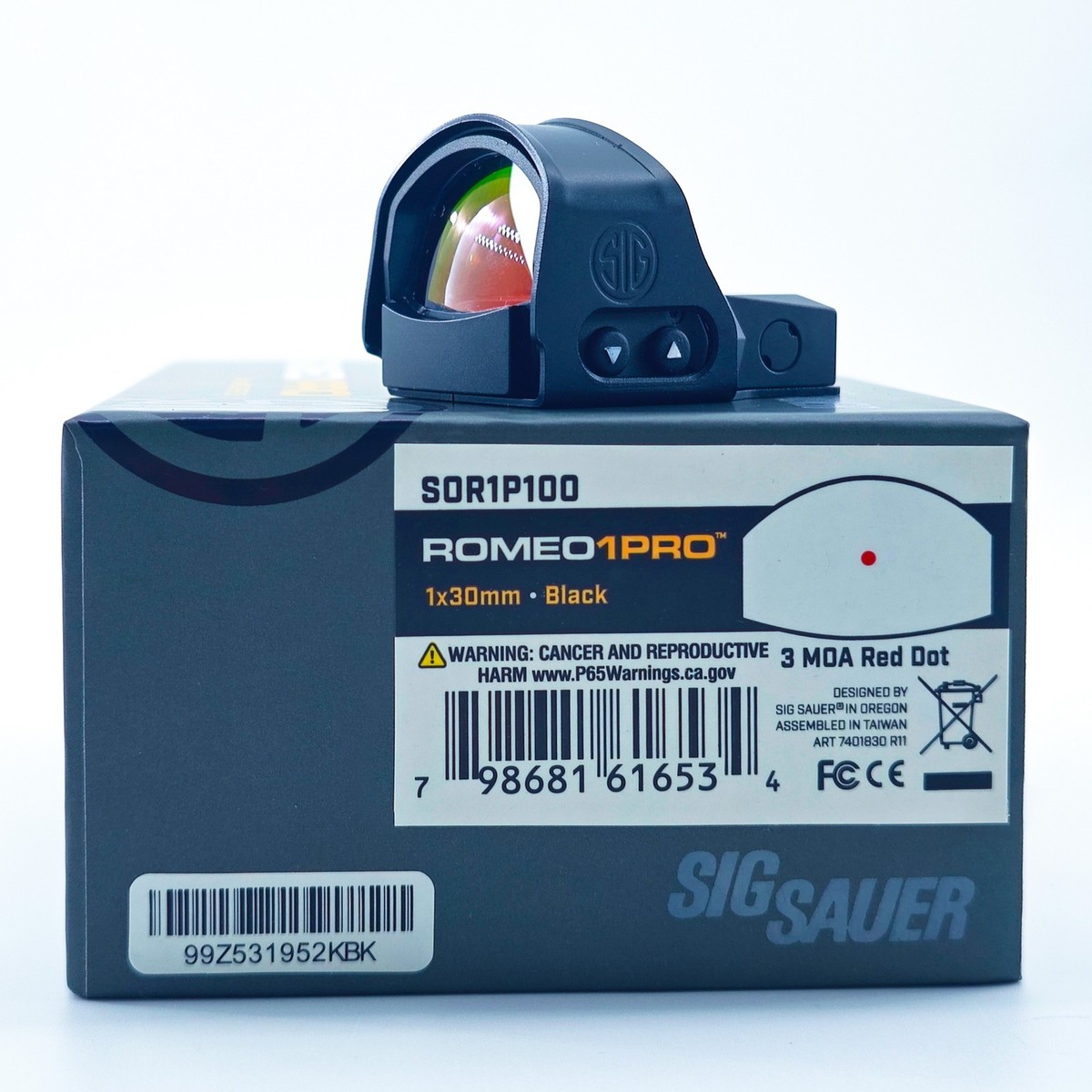 実物 Sig Sauer Romeo 1 PRO レッドドッド　シグ　ロメオ SIG SAUER Romeo1Pro SOR1P100 1x30mm Red Dot Sight for sale