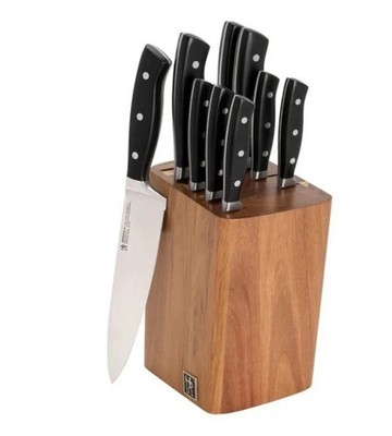 10 Pcs Knives Zwilling J.A. Henckels Fine Edge Forged Knife Block Set 1796148