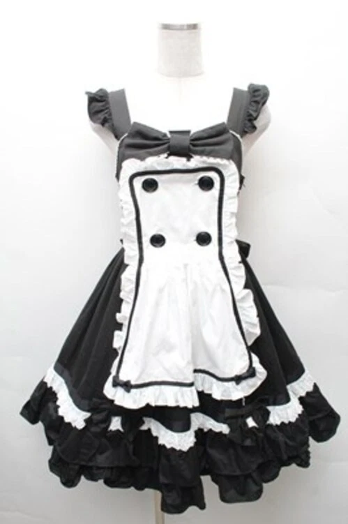 Angelic Pretty Dream Patissier Jumper Skirt JSK Black x White
