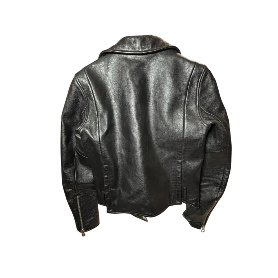 Madewell Genuine Leather MotorcycleJacket Womens small , black pebbled leather  - Image 2 of 4