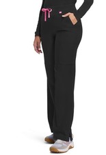 Scrubs Women's Med Couture AMP MC109 Wide Leg Scrub Pant Black BLK XXS-3XL NWT