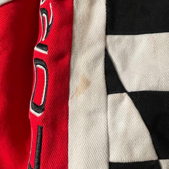 Super Cute Checkered Flag Pattern Racing Jacket  … - image 8