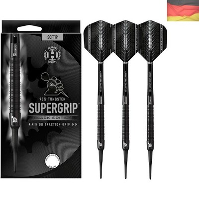 SUPERGRIP Black Edition 90% Wolfram-Dart-Set mit weicher . Erhältlich in 16 g...