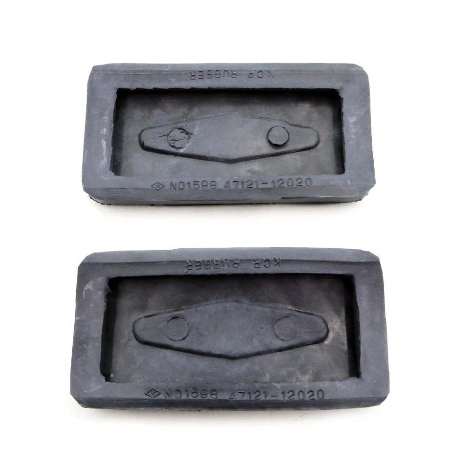 Fit 87–92 Toyota Corolla Sprinter E90 AE92 AE95 EE90 Brake Clutch Pedal Pad Pair - image 2 of 4