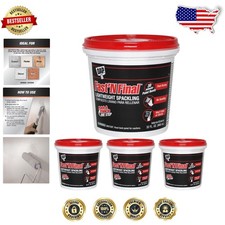 Pro White Spackling 128oz 4pk Water Resistant Interior Exterior Wood Repair