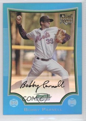 2009 Bowman Chrome Blue Refractor 121/150 Bobby Parnell #211 Rookie RC 0c2
