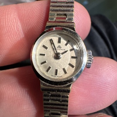 Vintage Bucherer 5.2289 Stainless Steel Manual Wind Ladies Watch