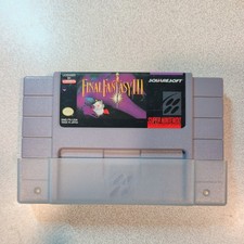 Final Fantasy III 3 (Super Nintendo SNES, 1994) Authentic Cartridge, Tested