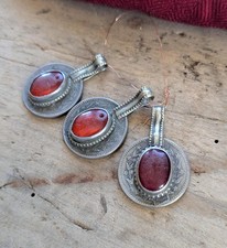 Kuchi Tribal Coin Pendants Vintage Kochi Adornment Orange 20075 