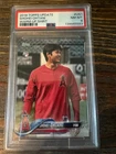 2018 Topps Update Series - Shohei Ohtani #US1 Red Warmup Jersey PSA 8