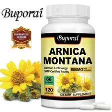 Arnica Montana 500mg -Anti-Inflammatory Support, Reliever for Swelling & Bruises