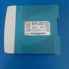 NEW Mean Well MDR-10-24 DIN Rail Power Supply   24V 0.42A 10W   Industrial Grade