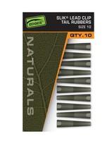 FOX Naturals Size 10 Slik Lead Clip Tail Rubber 10 StüCk