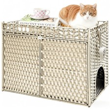 Homegroove Cat Litter Box Enclosure Furniture, Extra Large Hidden L... Fast Ship