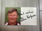 1996-98 Sir Alex Ferguson Signed Best Wishes Manchester United Club Card