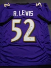RAY LEWIS Signed / Autographed XL Baltimore Ravens NFL JERSEY COA!