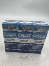 Colace Regular Strength Stool Softener 100mg Exp 10/2027 Pack Of 3
