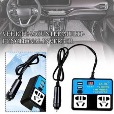 Inverter Auto Multifunzione 12V 24V a 220V Convertitore Ricarica Veicolo T7P U6O1